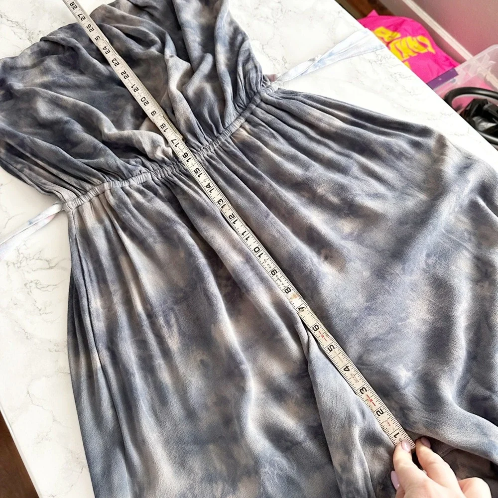 Free People Just Float Strapless Tie Dye Gray Jumpsuit Womens Size Medium